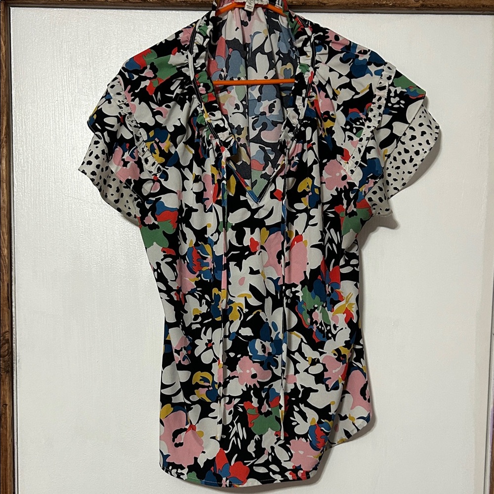 Umgee Multicolor Floral Blouse